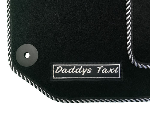 Daddys Taxi - Silver Embroidery