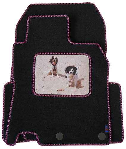 Walkies on the Beach with your Four Legged Friends Printed on your Nissan Qashqai Heelpad