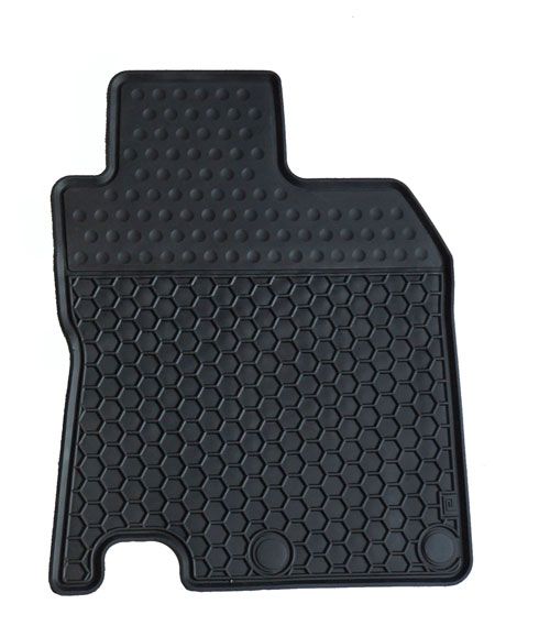 Nissan Qashqai Moulded Rubber Car Mats - HoneyComb pattern to trap dirt and water