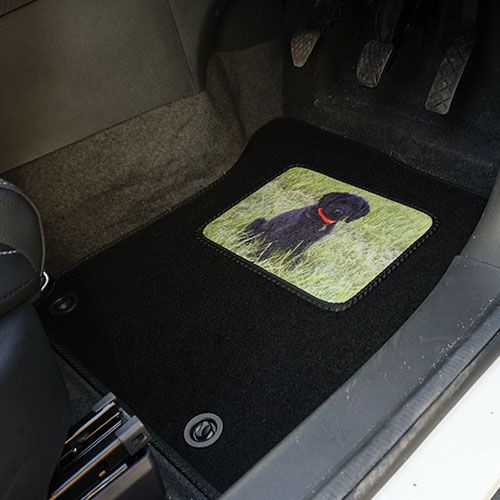 Personalised Image Heelpad Example Car Floor Mat