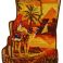 A Full Set of Printed Car Mats with the Warm Tones of Egypt for Inside a Mini
