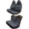 Full Set - Quilted Grey Seat Covers